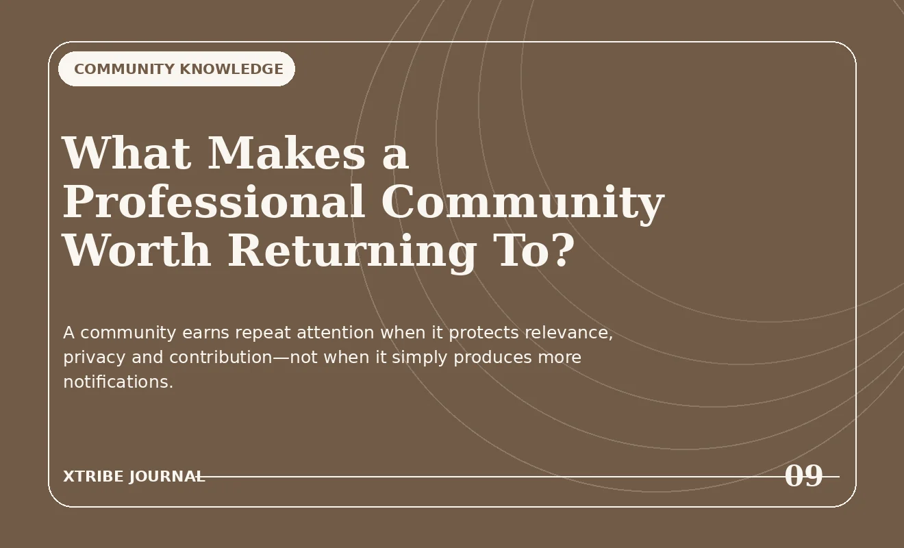 Editorial illustration representing a trusted professional community people return to